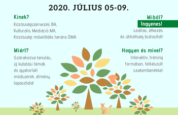 Közösségszervező tábor 2020. július 5-9.